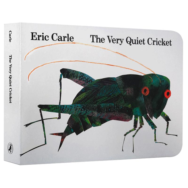 英文原版绘本 Eric Carle:The Very Quiet Cricket  好安静的蟋蟀 廖彩杏书单纸板书让重复句当家可搭配busy spider 送音频