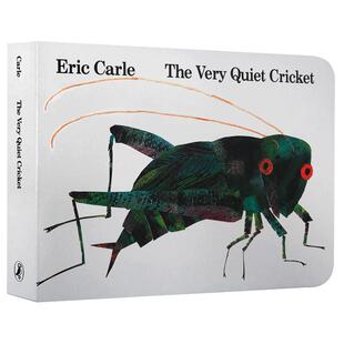 英文原版绘本 Eric Carle:The Very Quiet Cricket  好安静的蟋蟀 廖彩杏书单纸板书让重复句当家可搭配busy spider 送音频