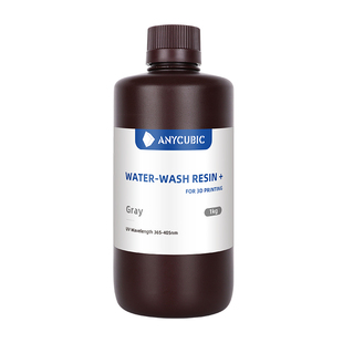 Anycubic/纵维立方光固化3D打印光敏树脂高精度水洗树脂2.0 3D打印机耗材材料可水洗免酒精低气味高流动性