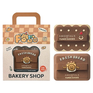 尔木萄 X TUNEE GOODS 面包系列方形粉饼粉扑植绒化定妆A