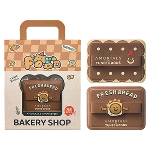 尔木萄 X TUNEE GOODS 面包系列方形粉饼粉扑植绒化定妆A