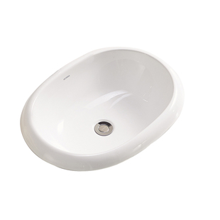 箭牌台中盆半嵌入式洗脸盆阳台卫生间洗手盆陶瓷盆台上盆椭圆形