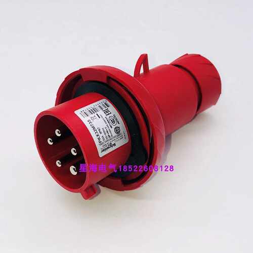 议价施耐德PKX32M424工业插头， 200...250V， 32A， 3PE， IP44
