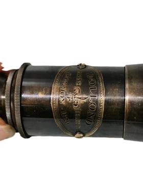 黄铜望远镜复古怀旧书房办公室