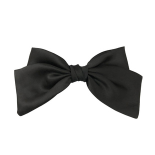 恰到好处~黑色缎面蝴蝶结发夹刘海夹后脑勺头饰发饰少女边夹顶夹