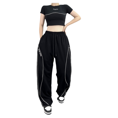 自然腰街舞爵士舞jazz布韩长裤