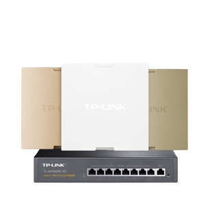 TPLINK2024新款ac加ap面板2.5G光口千兆5G双频86型家用酒店别墅PoE一体机入墙路由器全屋wifi6覆盖AX3000m