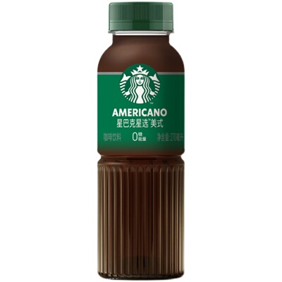 【会员】星巴克咖啡瓶装星选馥芮白拿铁美式芝士奶香270ml*15瓶