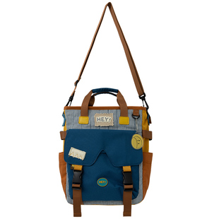 若素良品斜挎双肩背手提辅导学生上课补习班通勤书包多功能大容量