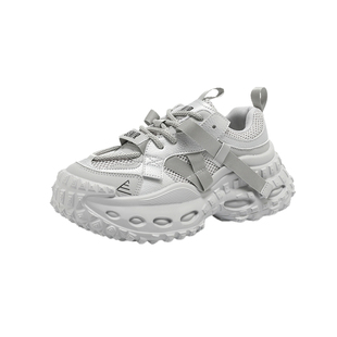 Semir老爹鞋女款2026新款春夏透气网面休闲运动鞋厚底增高跑步鞋