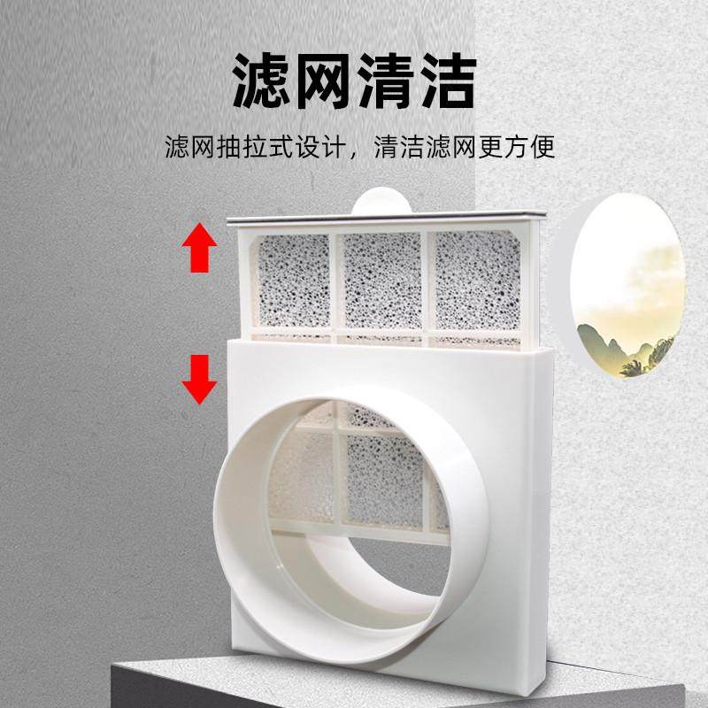 新风系统空气铝箔管道进风前置初效过滤器滤网净化箱除蚊虫子灰尘