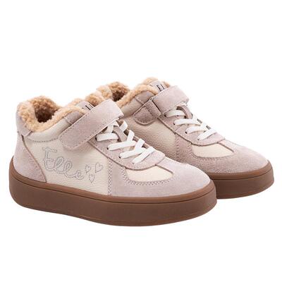 ELLEkids加绒板鞋高帮运动鞋童鞋