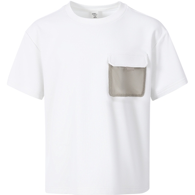 本来BENLAI男童速干运动T恤宽松贴袋短袖上衣2026夏新款BTT460029