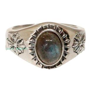 纯银戒指镶嵌宝石女士情侣指环个性饰品原创设计复古银饰时尚开口