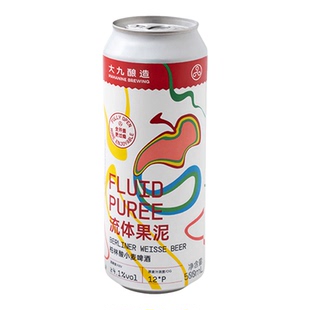 大九酿造果泥精酿500ml6罐装啤酒流体香蕉果酒芭乐芒果鲜啤组合