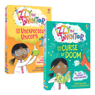 Usborne Izzy The Inventor 小发明家伊兹4册 奇幻冒险 科学实验 桥梁章节书 英文原版进口儿童图书