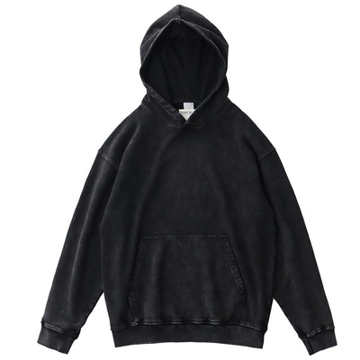 420g重磅蜡染水洗连帽卫衣宽松