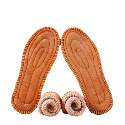 羊毛保暖鞋垫冬季加绒加厚软底