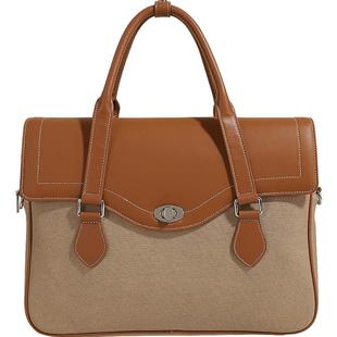 妙迪公文包手提袋女士新款高级感商务职场大容量托特包单肩斜挎包