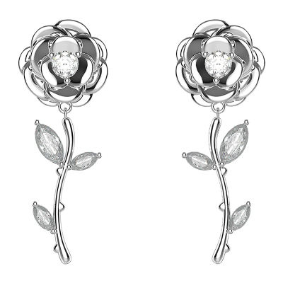 TCHINTCHIN浪漫立体花花耳饰