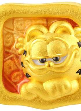 六桂福珠宝黄金加菲猫转运珠