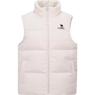 【直播专享】骆驼男女同款鸭绒拒水保暖羽绒马甲休闲款/工装款