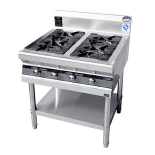不锈钢煲仔炉四六八眼燃气炉灶3468多头节能煤气液化气砂锅灶商用