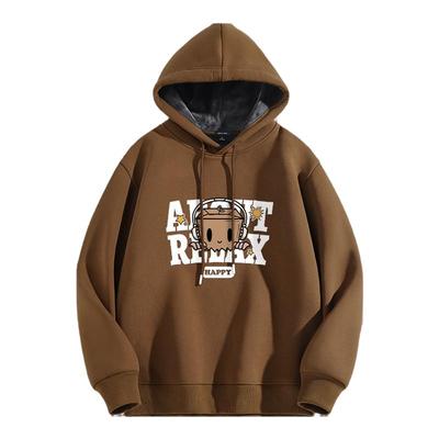 真维斯加绒卫衣男冬季加厚保暖