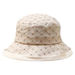 月光下的云海 网纱朦胧渔夫帽刺绣女休闲布帽时尚优雅百搭遮阳帽