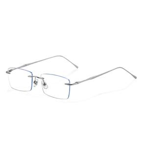 玫瑰的故事陈瑶白晓荷同款超轻纯钛无边框近视眼镜框女可配度数镜