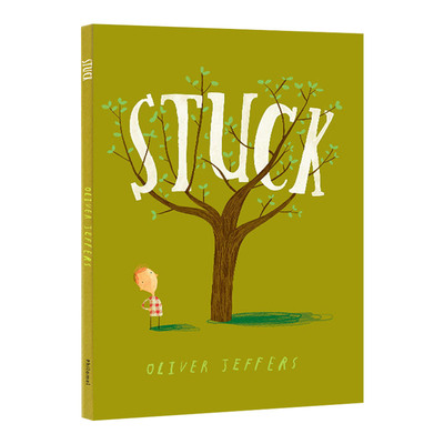 英文原版 精装 Stuck 卡住了 精装大开本收藏版 Oliver Jeffers 奥利弗杰弗斯 英文版 进口英语原版书籍儿童外文书