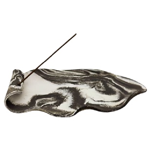 福缭FuLau卷福陶瓷香插景德镇手作线香盘自然古朴香托双香孔设计