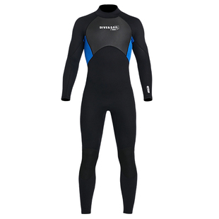 DIVE&SAIL专业潜水服女男3mm冬季深浮潜冲浪保暖防寒湿衣欧版大码