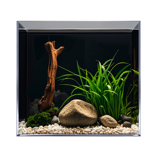 超白玻璃鱼缸观赏鱼专用小型客厅家用桌面方形40/30/2025新款草缸