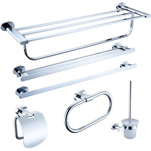 潜水艇卫浴卫生间精铜置物架浴巾架浴室毛巾架五金厕所挂件套装