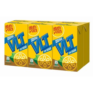 香港进口饮料 维他奶VITA维他低糖柠檬茶250ml*6盒港版饮品
