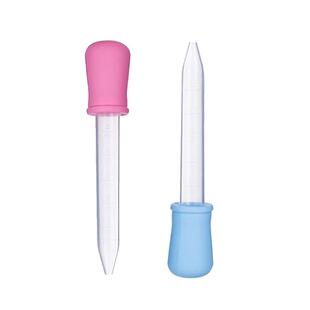 2支装滴管婴儿喂药器防呛带刻度奶嘴式喂药量杯宝宝喂水神器喂奶