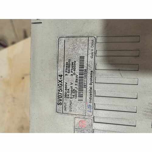 议价LS变频器SVO75IGX4.成色如图功能完好现场拆机7.维修