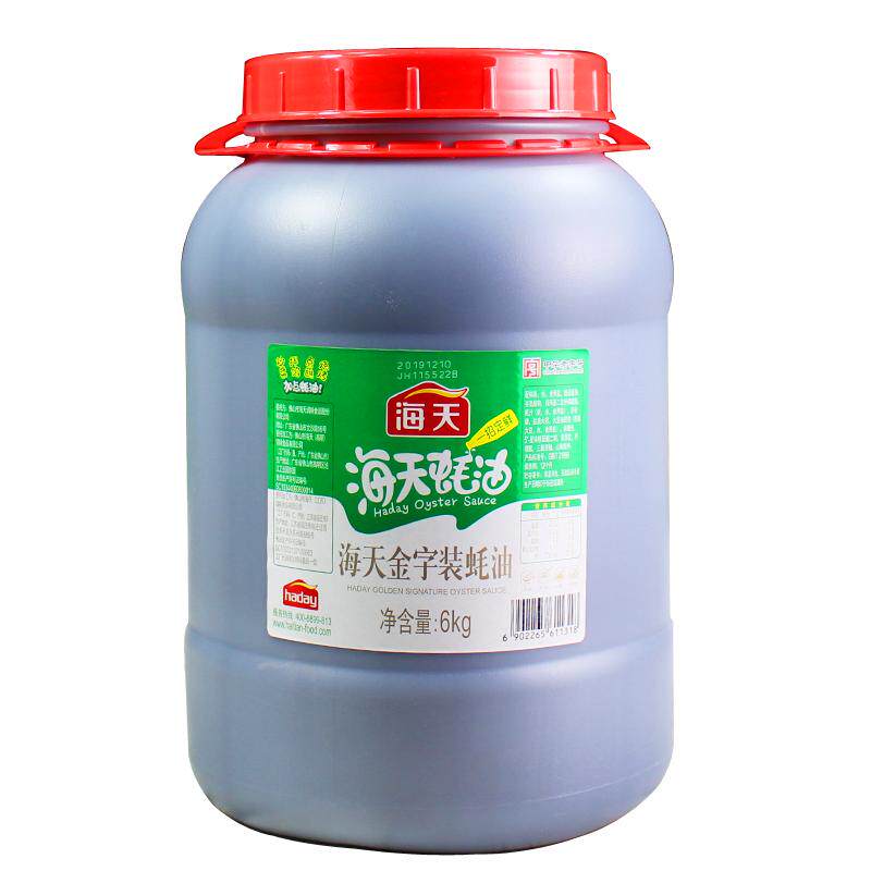 海天金字蚝油6kg大桶装耗油商用