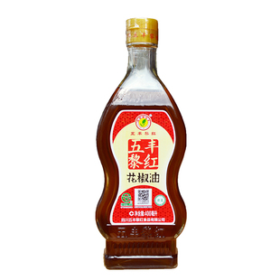 五丰黎红花椒油400ml四川特产汉源麻油凉拌过桥米线麻椒油家用油