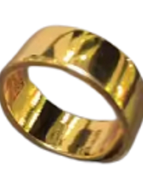 直边泥鳅背戒指清末民国 苏州第一名楼 恒孚 上 足赤 德