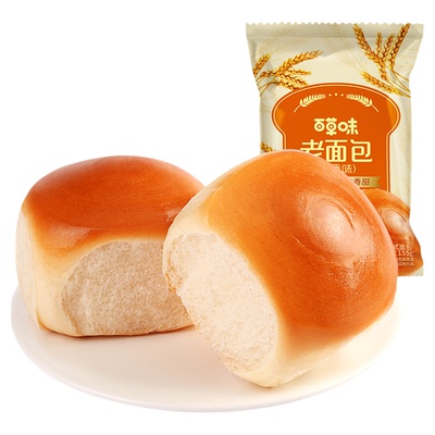 百草味老面包155g手撕早餐面包