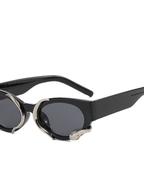 kammpt椭圆复古太阳镜防紫外线