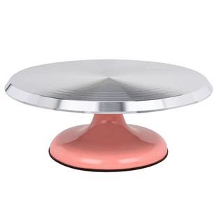 蛋糕转盘裱花台套装铝合金托盘旋转家用裱花转台烘焙甜品工具