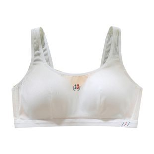 青春期少女文胸背扣初中高中生发育期学生运动防震内衣女大童背心