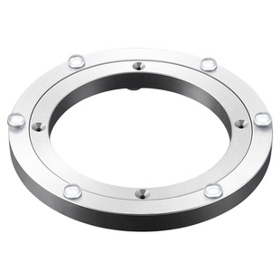 餐桌转盘铝合金底座家用大理石实木圆桌玻璃桌子转芯轴承旋转轨道