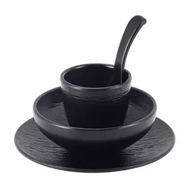 创意摆台餐具四件套小碗味碟杯勺
