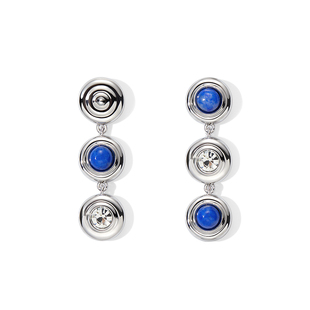 赫生HUSSAIN涟影青金石耳钉2026新款轻奢小众设计感巨好看的耳饰