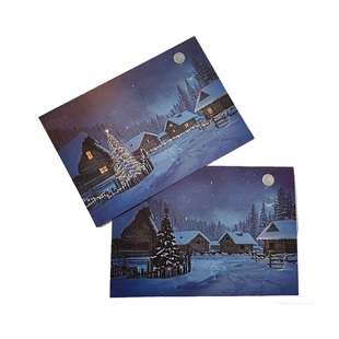 温变圣诞贺卡升温变色卡片高级感创意变色圣诞节礼物送女友情侣