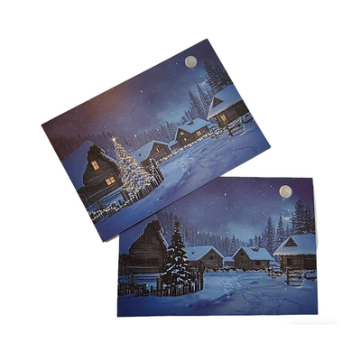 【温变圣诞贺卡】升温变色